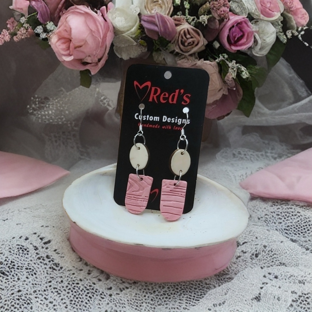 Clay and Antler Earrings